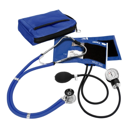 Prestige Medical - Aneroid Sphygmomanometer Combo Kit For Nurses and Students Adult Size Nylon Cuff Sprague Rappaport Stethoscope - A2-ROY