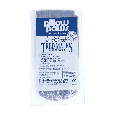 Pillow Paws Your Way - Slipper Socks Medium Gray Ankle High - 3820-001