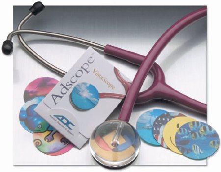 American Diagnostic Corp Vistascope Clinician Stethoscope Royal Blue 1-Tube 22 Inch Tube Single Head Chestpiece - 655RB