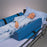 Skil-Care Roll-Control Bed Bolster 8 X 7 X 34 Inch Foam Strap Fastening - 556012