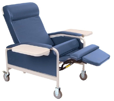 Winco Convalescent Recliner Hunter Green Vinyl 5 Inch Heavy-Duty Steel Casters 5 Inch Heavy-Duty Steel Casters - 5291-06