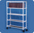 IPU Rack Cart PVC 37H X 28W X 18D Inch White - NCR40L