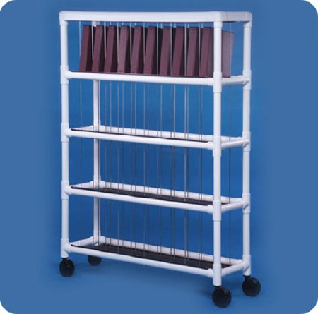 IPU - Rack Cart PVC 37H X 28W X 18D Inch White - NCR40L