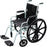 Drive Medical Poly-Fly Lightweight Transport Chair Aluminum Frame with Silver Finish 250 lbs. Weight Capacity Fixed Height / Padded Arm Black - TR18