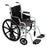 drive Poly-Fly - Lightweight Transport Chair Aluminum Frame with Silver Finish 250 lbs. Weight Capacity Fixed Height / Padded Arm Black Upholstery - TR18