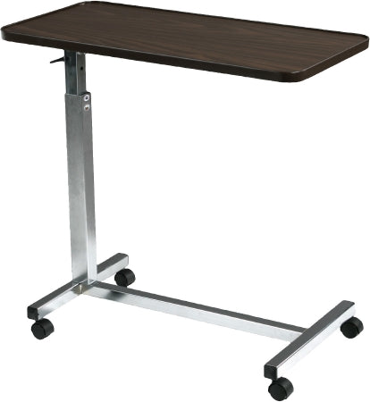 Drive Medical Overbed Table Tilt-Top Pneumatic Handle 26-1/2 to 39 Inch Height Range 26-1/2 to 39 Inch Height Range - 13008
