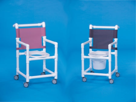 IPU Select Shower Chair Fixed Arm PVC Frame Mesh Back - ESC20