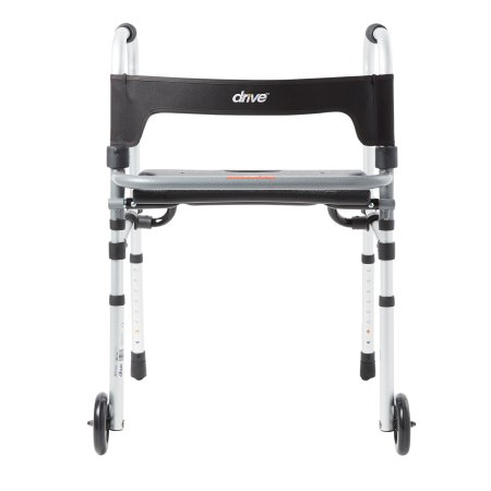 Clever-Lite LS - Dual Release Folding Walker Adjustable Height Aluminum Frame 300 lbs. Weight Capacity 29-1/2 to 39 Inch Height - 10233
