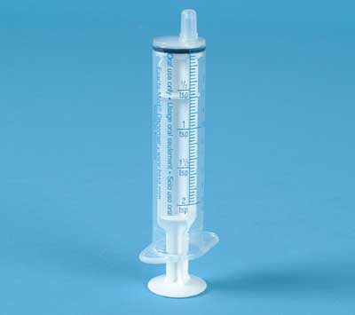 Health Care Logistics Exacta-Med Oral Medication Syringe 10 mL Bulk Pack Oral Tip Without Safety - 7860