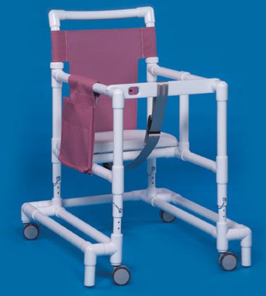 Ultimate - Walker with Wheels Adjustable Height PVC Frame 300 lbs. Weight Capacity 29 to 35 Inch Height - ULT-99 WHT