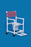 IPU Standard Commode / Shower Chair Fixed Arm PVC Frame Mesh Back - VL SC17 WINEBERRY