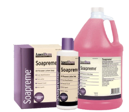Ameriderm Soapreme Shampoo and Body Wash 8 oz. Squeeze Bottle Scented - 230