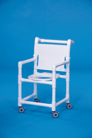 IPU Original Shower Chair Fixed Arm PVC Frame Mesh Back - SC9200