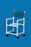 IPU Standard Commode / Shower Chair Fixed Arm PVC Frame Mesh Back - VL SC17 WINEBERRY