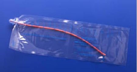 Teleflex Medical MMG Intermittent Closed System Catheter Straight Tip 14 Fr. Without Balloon Silicone Coated Red Rubber - RONC-14