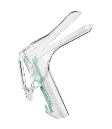 Welch Allyn KleenSpec 590 Series Premium Vaginal Speculum NonSterile OR Grade Acrylic Medium Double Blade Duckbill Disposable Light Source Compatible - 59001