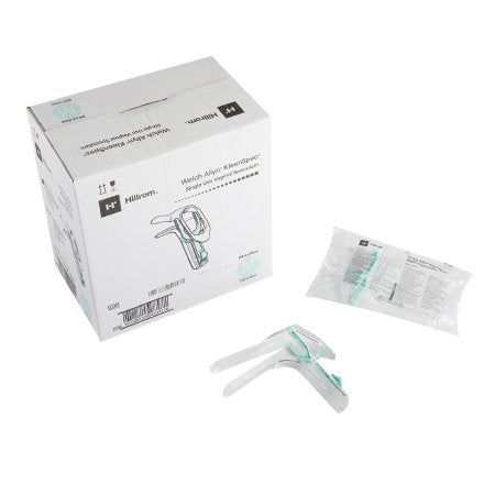KleenSpec 590 Series Premium - Vaginal Speculum Pederson NonSterile Office Grade Acrylic Medium Double Blade Duckbill Disposable Corded/Cordless Light Source Compatible - 59001