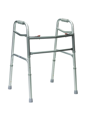 Drive Medical Drive Bariatric Dual Release Folding Walker drive Aluminum Frame 500 lbs. Weight Capacity 25 to 32 Inch Height - 10223-2