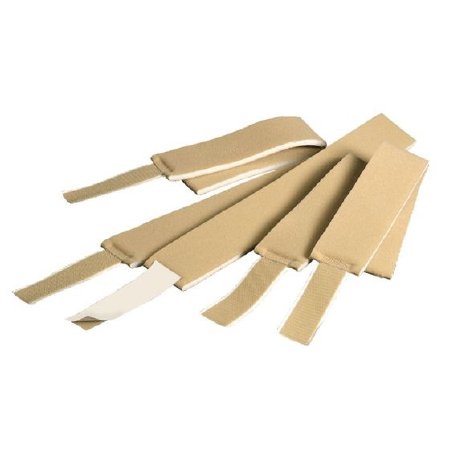 Patterson Medical Supply - Padded Self-Adhesive Hook and Loop Strap 2 X 10 Inch Padded Strap, 1 X 4 Inch Hook Beige - 701902