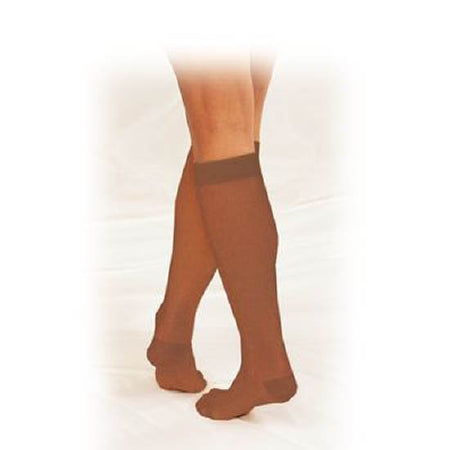 Patterson Medical Supply Truform Lites Compression Stockings Knee High Large Beige - 960103