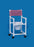 IPU Standard Commode / Shower Chair Fixed Arm PVC Frame Mesh Back - VL SC17 WINEBERRY