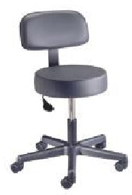 Brewer/Dental Stool Contoured Backrest Black - VS-1-C-PR40