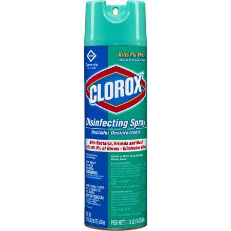 Saalfeld Redistribution Clorox Commercial Solutions Disinfecting Spray Surface Disinfectant / Deodorizer Alcohol Based Liquid 19 oz. Can Fresh Scent - 38504