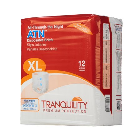 Tranquility ATN - Unisex Adult Incontinence Brief X-Large Disposable Heavy Absorbency - 2187
