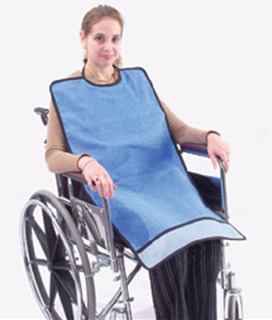 Alimed Bib Tie Closure Reusable Terry Cloth / Vinyl - 80624