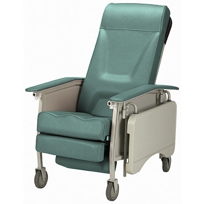 Invacare Deluxe Multi-Position Recliner Jade Vinyl Upholstered Four Swivel Casters Four Swivel Casters - IH6065A/IH68
