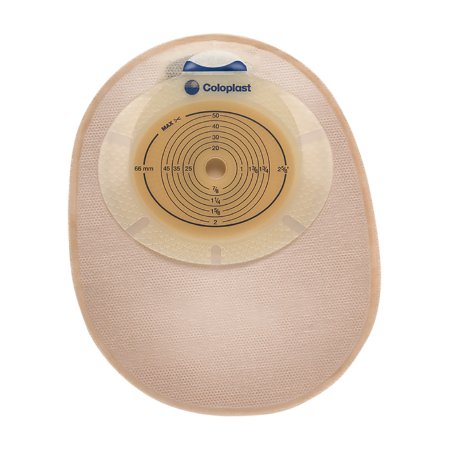SenSura - Ostomy Pouch One-Piece System 8-1/2 Inch Length, Maxi 3/8 to 3 Inch Stoma Closed End Flat, Trim to Fit - 15480