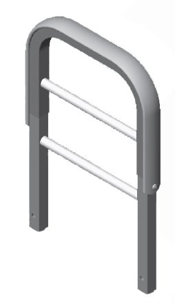 Joerns Healthcare UltraCare XT Bed Grab Bar Chrome Finish Aluminum - F025AL