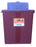 McKesson McKesson Sharps Container 2-Piece 13-1/2 H X 12-1/2 W X 6 D Inch 3 Gallon Red Horizontal Entry Lid - 101-8710