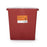 McKesson - Sharps Container 13-1/2 H X 12-1/2 W X 6 D Inch 3 Gallon Red Base / Translucent Lid Horizontal Entry Hinged Snap On Lid - 101-8710