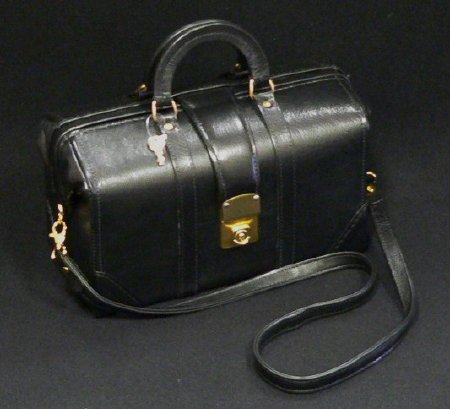 Professional Case - Doctor Bag Leather 13 X 6 X 7 Inch - DX75213