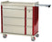 Harloff OptimAL Line Punch Card Medication Cart Aluminum 45.75 H X 43 W X 23.5 D Inch 8 Drawers Red - AL600PC