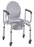 Drive Medical Drive Commode Chair drive Padded Drop Arm Steel Frame 18 to 24 Inch Height - 11101W-2