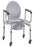 drive - Commode Chair Padded Drop Arm Steel Frame 14 Inch Seat Width - 11101W-2