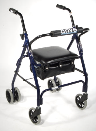 Drive Medical Mimi Lite 4 Wheel Rollator Blue Adjustable Height Aluminum Frame - 510