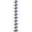 Tabbies Numerical Exhibit Index Tabs, Blue Color Edge - 1/2" in, - 5 packs per Box