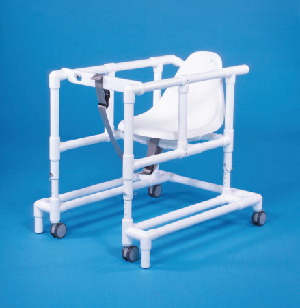 Standard - Walker with Wheels Adjustable Height PVC Frame 300 lbs. Weight Capacity 29 to 35 Inch Height - VL W66
