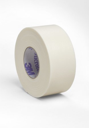 3M Microfoam Medical Tape Water Resistant Foam / Acrylic Adhesive 1 Inch X 5-1/2 Yard White NonSterile - 1528-1