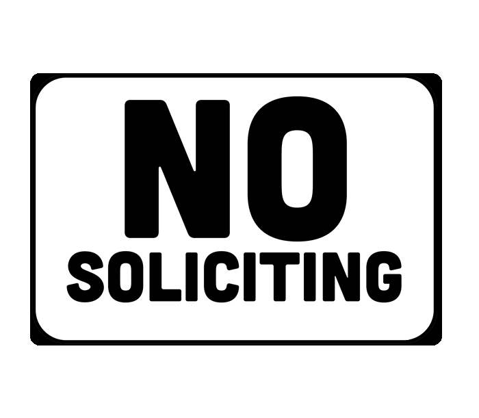 BeSafe Messaging Facilities Wall Decals - Black & White, 6" x 9", Pack of 3