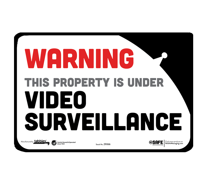 BeSafe Messaging Facilities Wall Decals - Red, Black & White, 6" x 9", 3 per Pack