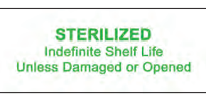 Healthmark Preprinted Message Label, Sterlized Indefinite Shelf Life - 2.5" x 1" in, 1000 Per Roll - HMK-CSW-1216