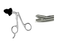 Elmed 5mm Scissors and Biopsy Forceps Pointed Biopsy Spoon Forceps Single Action - 10mm Tip - Non-Insulated Handles