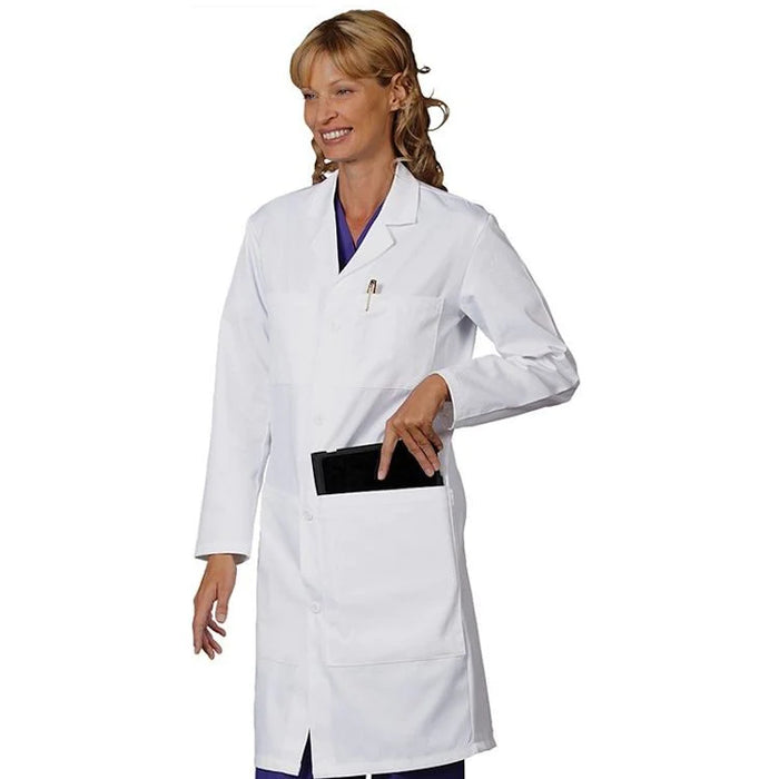 Fashion Seal Uniforms - Lab Coat White 3X-Large Knee Length Reusable - 1475-3XL