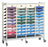 Omnimed Horizontal Open Style Chart Rack (Wired Dividers 1-4 Tier), Beige
