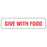 Tabbies Medication Instruction Labels, "GIVE WITH FOOD" , "White & Red - 3/8"W x 7/8"H, 500 per Roll - V-AN119