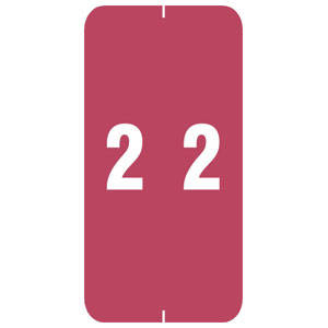 Tabbies Smead LLC Compatible Numeric 91800 Label Rolls and Kit, 2"H x 1"W, 250 Per Role
